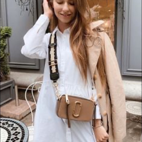 Marc Jacobs Snapshot Small Bag Taupe & White - Picture 11 of 13